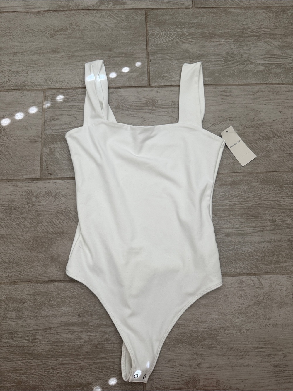 Abercrombie White One-Piece Bodysuit